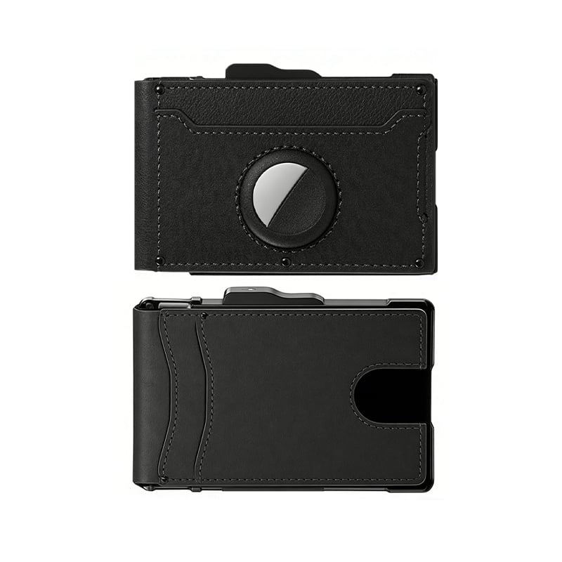 1+1 ingyen🔥💳 Intelligens alumínium kártyatartó pénztárca – AirTag zsebbel, RFID-blokkolóval, automatikus kártyakiugróval – 12+ kártya helye