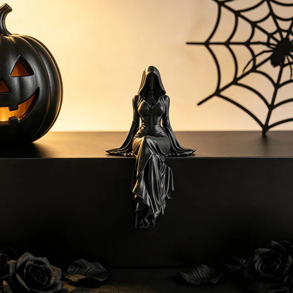 🖤 Sötét elegancia a monitorod szélén – ez a gótikus hölgy minden íróasztalt műalkotássá varázsol! 🦇