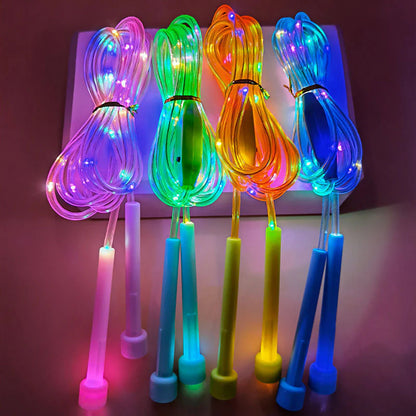 ✨ Ragyogó LED ugrókötél gyerekeknek – állítható hossz, kényelmes markolat, és a mozgás varázslatos fényjátékká válik! 🌟