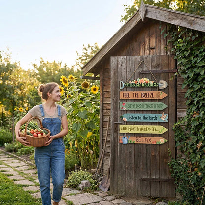 🌻 Terasz, kerítés, napfényes szoba vagy előkert – ez a tábla mindenhol otthonosan érzi magát, és mindenhová vidéki bájt visz! ✨