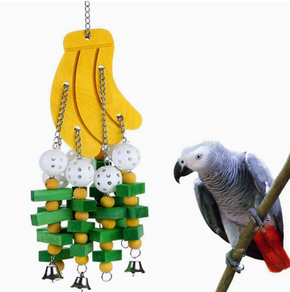 Naravne lesene igrače za papige | WOODPLAY