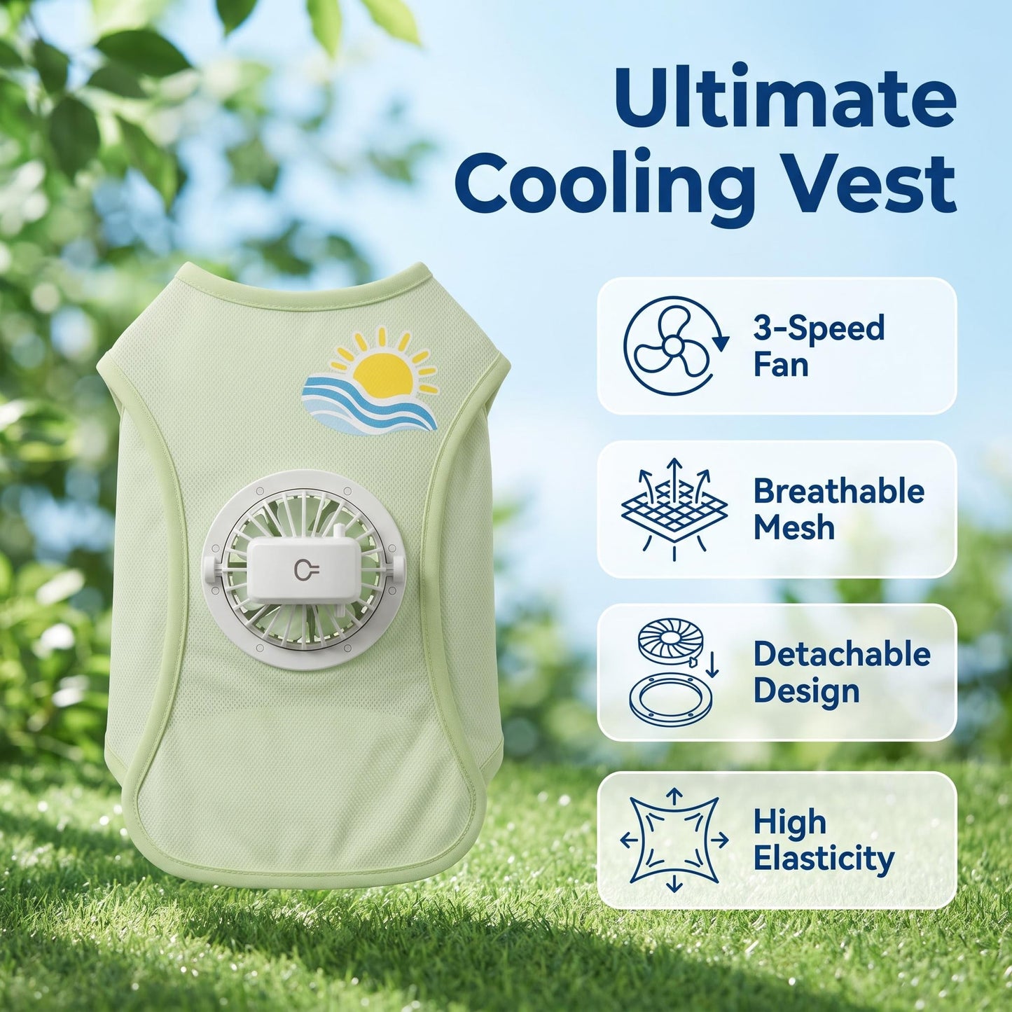 Hladilna jopica z ventilatorjem za pse | COOLDOG