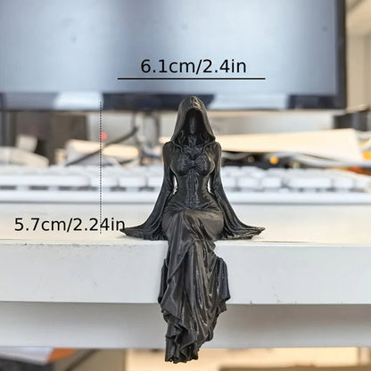 🖤 Sötét elegancia a monitorod szélén – ez a gótikus hölgy minden íróasztalt műalkotássá varázsol! 🦇