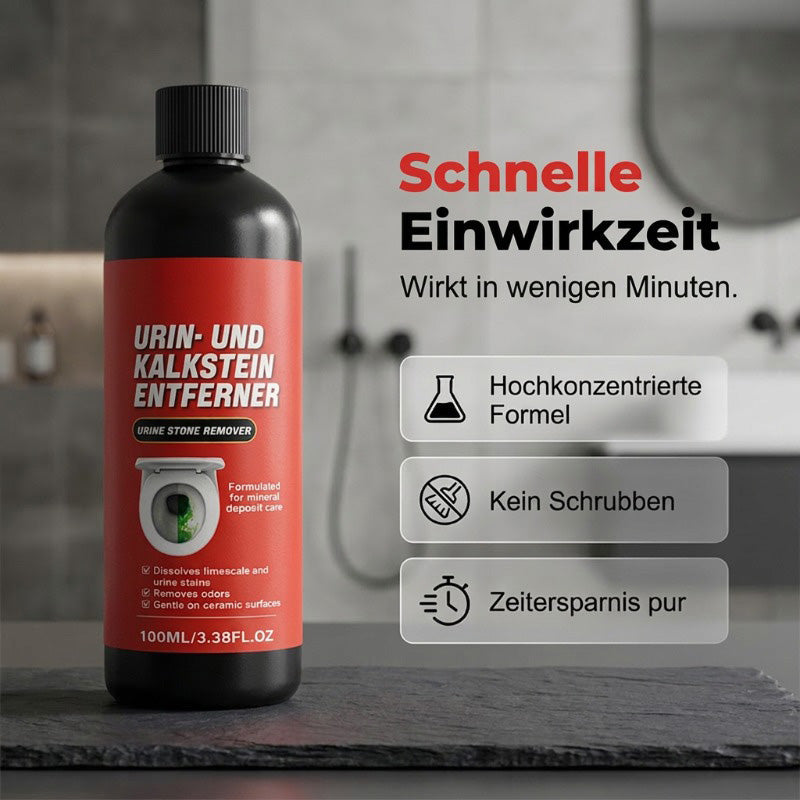 💧 Erőteljes mész- és vizeletkő-eltávolító – Habzó formula, nem karcol, csillogóan tiszta eredmény