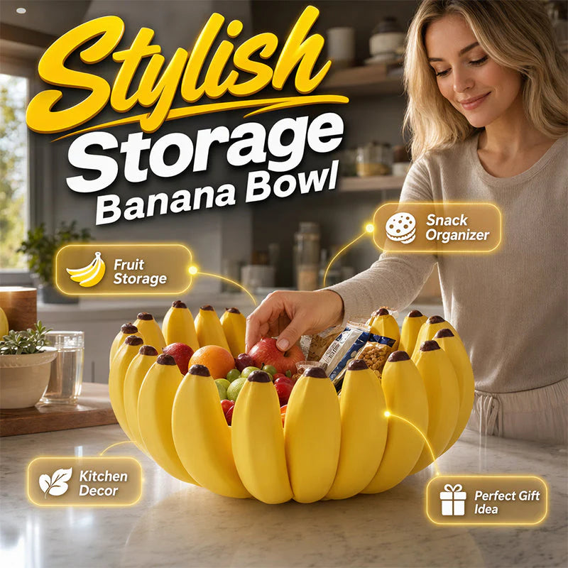 🍌 Nem csak tároló – banán alakú szobor az asztalodon, ami rendet tart és mosolyt csal mindenkire! 🎨