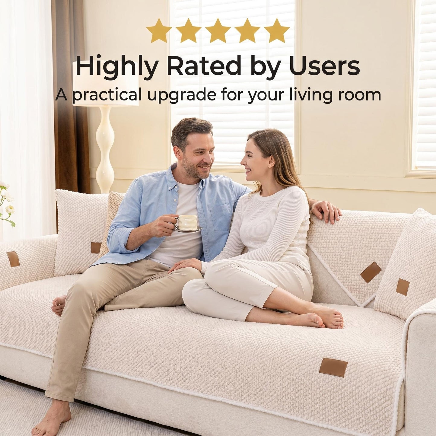 🛋️ Megvastagított csúszásgátló kanapéhuzat – Tartós, nem gyűrődik, illeszkedik minden kanapéhoz