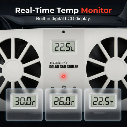 💨 Két erős, független ventilátor – gyorsan keringeti a levegőt, és percek alatt eltávolítja a pangó, fülledt hőt az utastérből! 🌪️