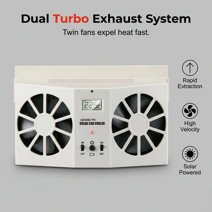 💨 Két erős, független ventilátor – gyorsan keringeti a levegőt, és percek alatt eltávolítja a pangó, fülledt hőt az utastérből! 🌪️