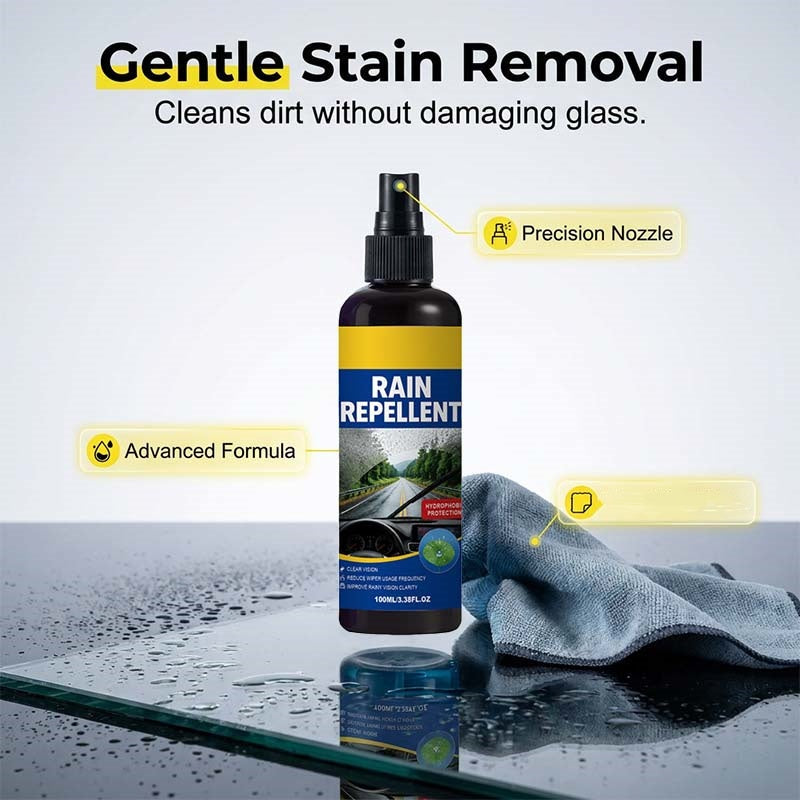 🌧️ Eső elleni spray szélvédőkre – Kristálytiszta, nem kell ablaktörlő nagy sebességnél