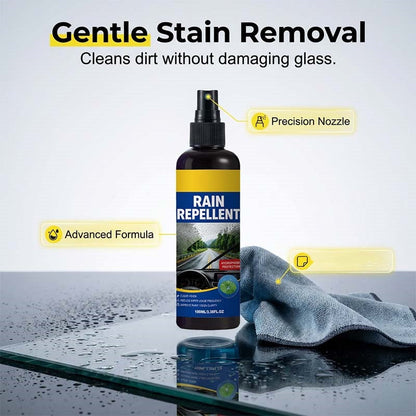 🌧️ Eső elleni spray szélvédőkre – Kristálytiszta, nem kell ablaktörlő nagy sebességnél