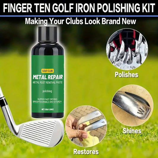 🏌️Professzionális golfütő-polírozópaszta – Könnyen felvihető, karcoláseltávolító, tartós fényvédő réteggel