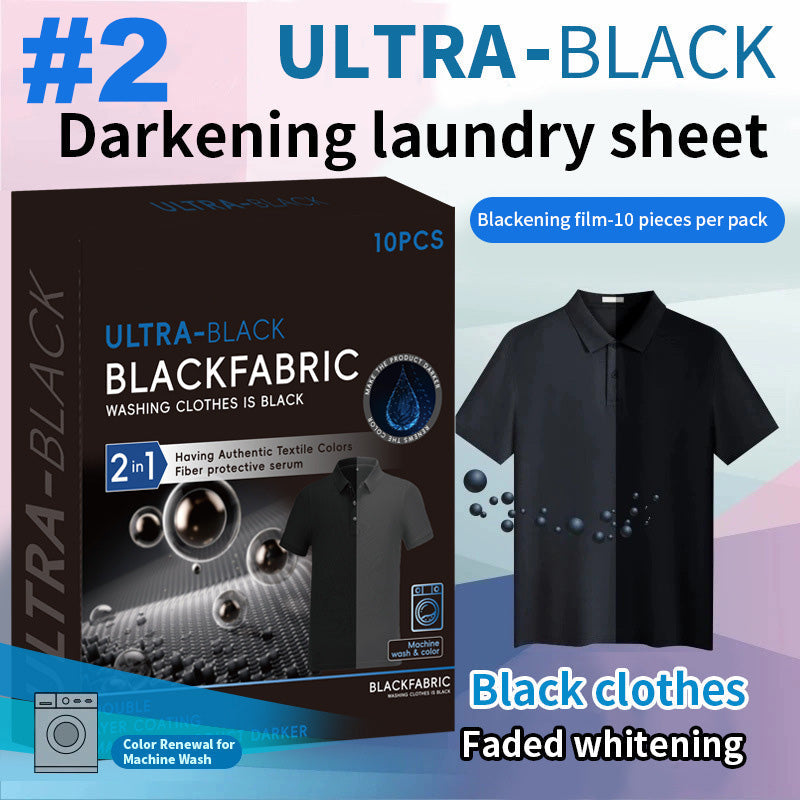 👕 Ultra-black ruhafeketítő lapok – Egyenletes színezés, tartós színrögzítés, bőrbarát formula