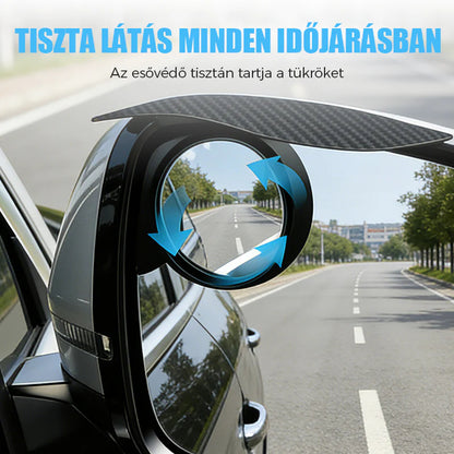 🚗 Állítható autós holttér tükör integrált esővédővel – Tökéletes látás, biztonságos közlekedés minden időjárásban