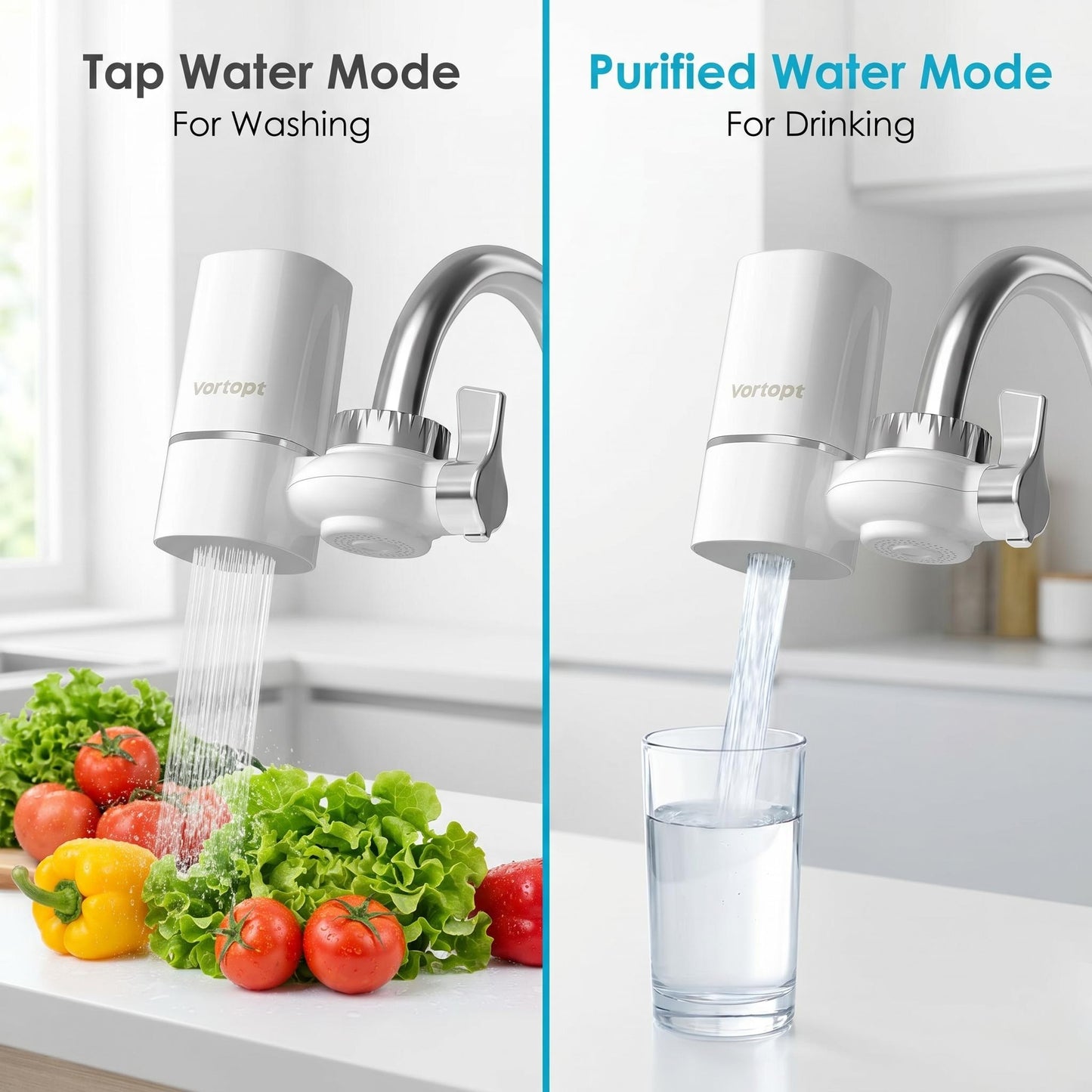 💧 5 rétegű szűrés – klór, fémek, baktériumok és szagok távoznak! Tisztább, finomabb ízű víz iváshoz és főzéshez, minden kortyban! 🥗