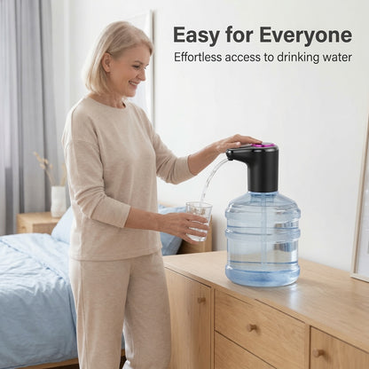 💧 Automatikus vízszivattyú háztartási palackozott vízhez – Egy gombnyomás, friss víz azonnal