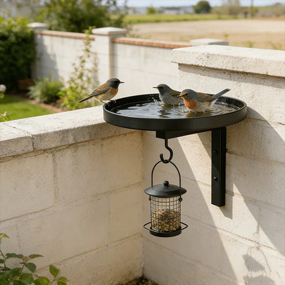 💧 Sekély, sima felületű medence – könnyen öblíthető és újratölthető! Tiszta víz, egészséges madarak, gyönyörű kert! 🌸