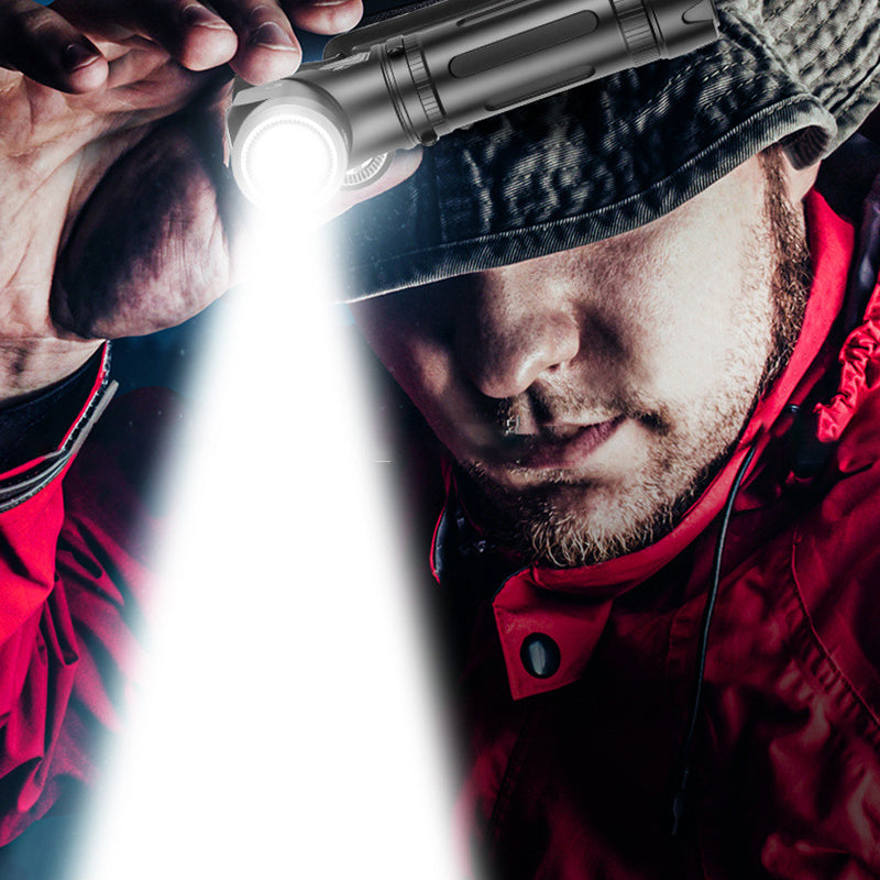 🔦 90° dönthető LED fejlámpa és kézi lámpa – Állítható szög, erős fény