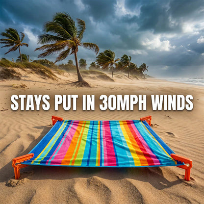 🌊 Szélbiztos strandpaplan csipesz – Homokba és fűbe egyaránt tökéletesen rögzít 🏖️🌬️