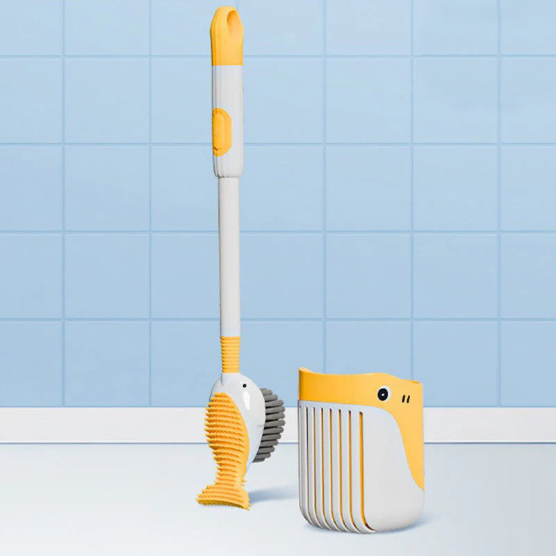 ✨ Falra szerelhető tapadókorongos WC tisztítókefe készlet – Praktikus, helytakarékos, erős tapadás 🏡