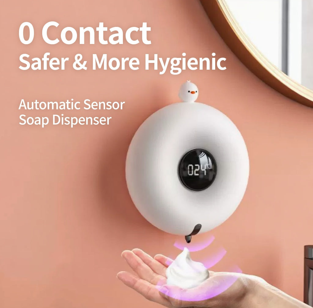 Wall-Mounted S🫧 280 ml-es tartály – egyszeri feltöltés hetekig kitart! Ritkább utántöltés, kevesebb macera, több idő a fontos dolgokra! ⏳mart Sensor Hand Sanitizer Dispenser