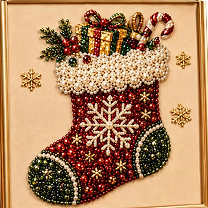 Božična biserna slika DIY komplet | XMASBEAD