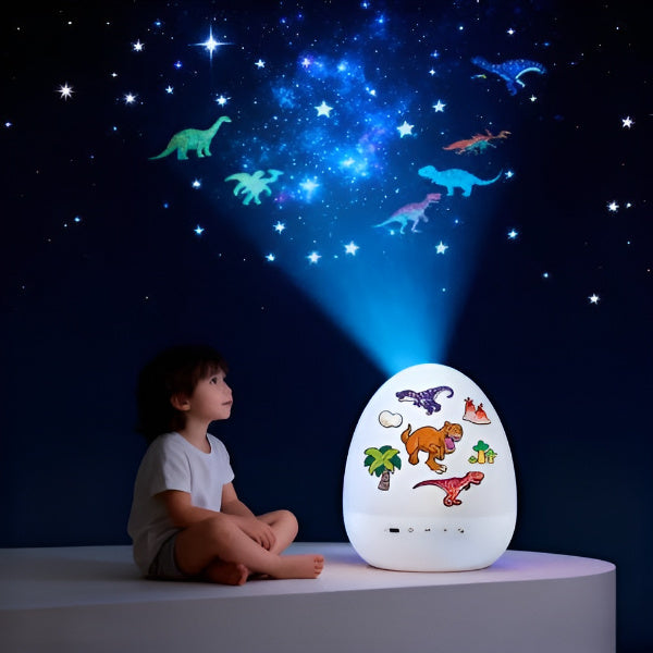🦕 Čarobne projekcije dinozavrov, zvezd in morskih deklic – 21 motivov in 360° vrtenje za nepozabno nočno doživetje! ✨