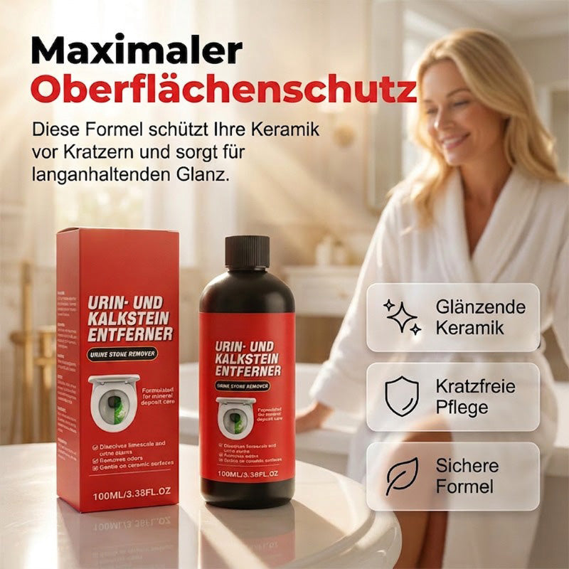 💧 Erőteljes mész- és vizeletkő-eltávolító – Habzó formula, nem karcol, csillogóan tiszta eredmény