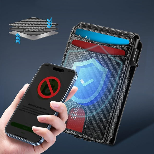 Vgrajena RFID blokirna zaščita denarnik | RFIBLOCK