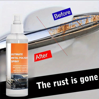 Prémium fém polírozó spray – Visszaállítja a fényt, eltávolítja a rozsdát, védi a felületet – Utánvéttel 🔧