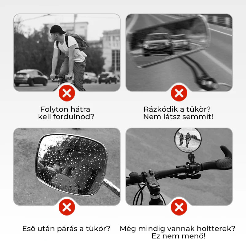 🚲 Minden kerékpárra – városi biciklitől a mountain bike-ig! A univerzális kialakítás garantálja, hogy bármilyen kormányon stabilan üljön! 🏔️